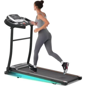 Electric Folding Treadmill–Easy Assembly Fitness Motorized Running Jogging Machine