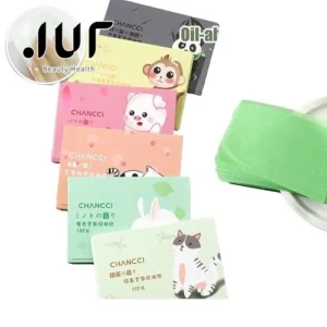 100p Facial Oil Blotting Sheets Paper Roller Cleansing Face Oil Control