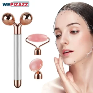 3 in 1 Face Massager Roller Massage Stick 3D Roller Face Massager Kit