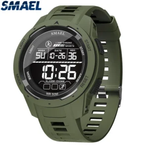 Digital LED Men's 50m Waterproof Sports Watch